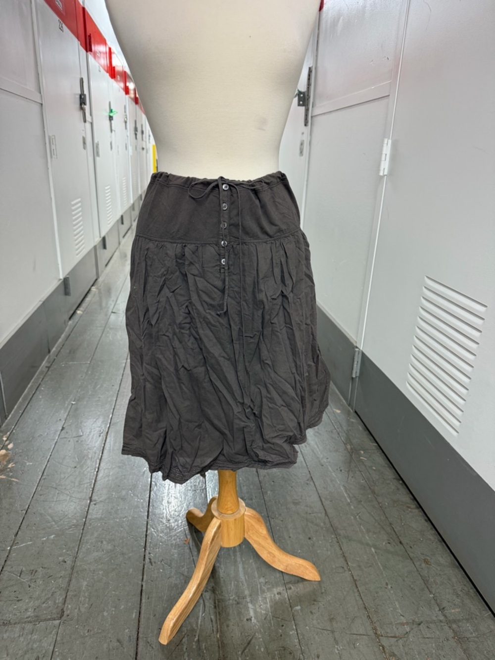 James Perse Los Angeles Women’s Skirt Brown Drawstring Casual NWT